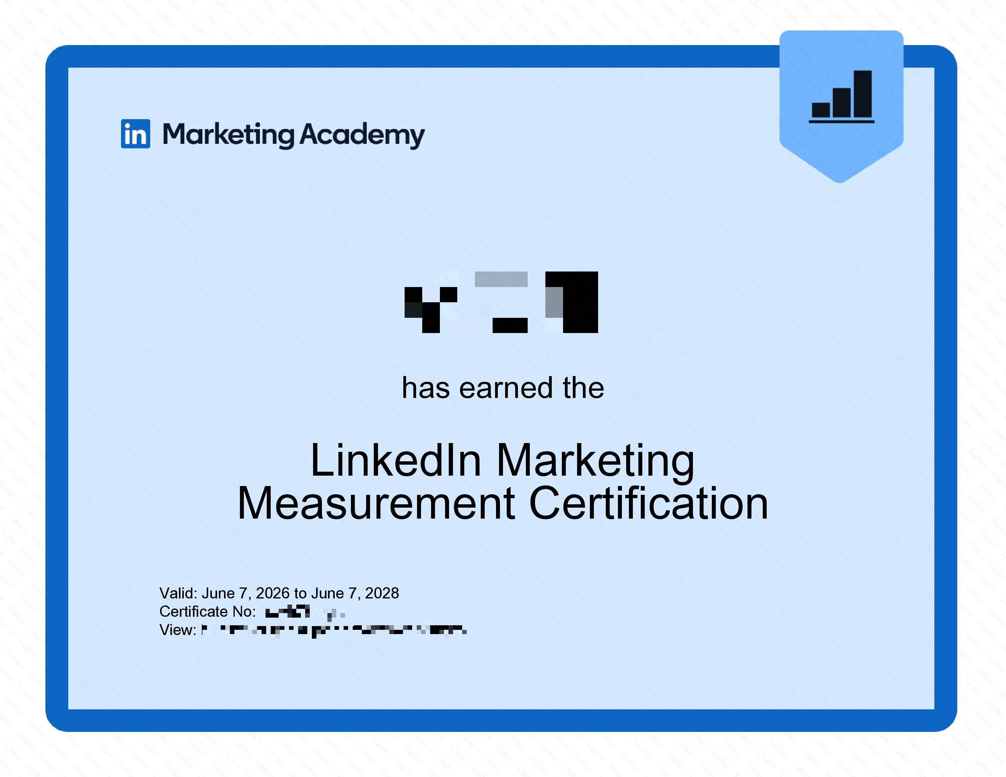 Certificazione LinkedIn Marketing Measurement